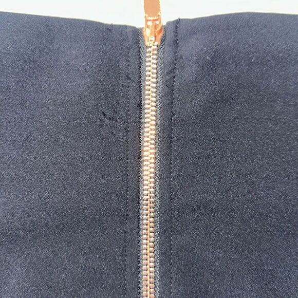 Ted Baker XL (5) Black Kaara Midi Front Zip High Waist Belted Pencil Skirt - Picture 16 of 16